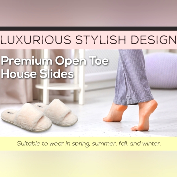 Nine West Fushia Fluffy Fur Slippers NWT - Picture 9 of 14